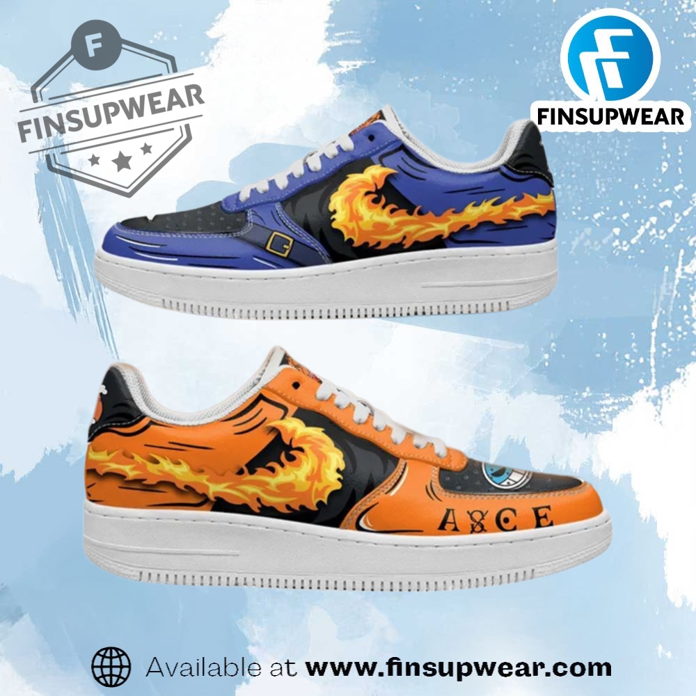 Ace And Sabo Air Force Custom Anime Shoes finsupwear 1