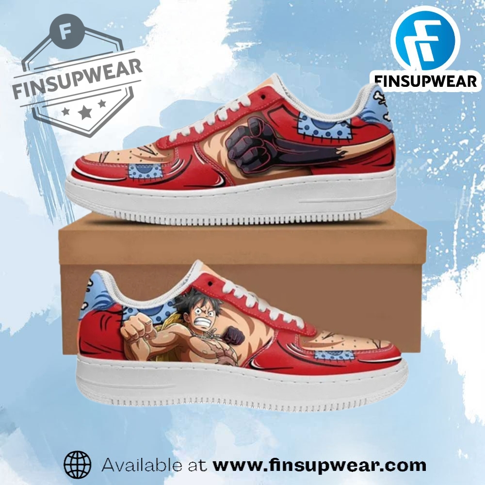 Luffy Armament Haki Air Force Custom Anime Shoes