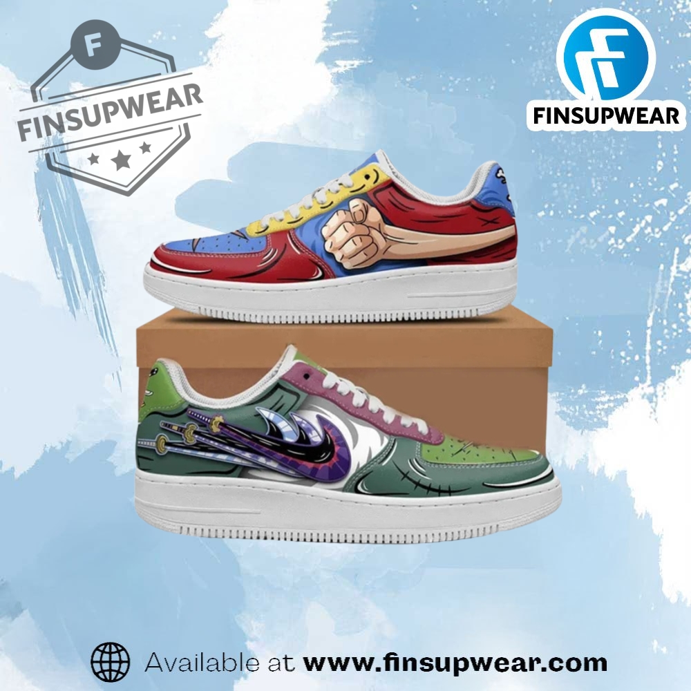 Zoro And Luffy Air Force Custom Anime Shoes