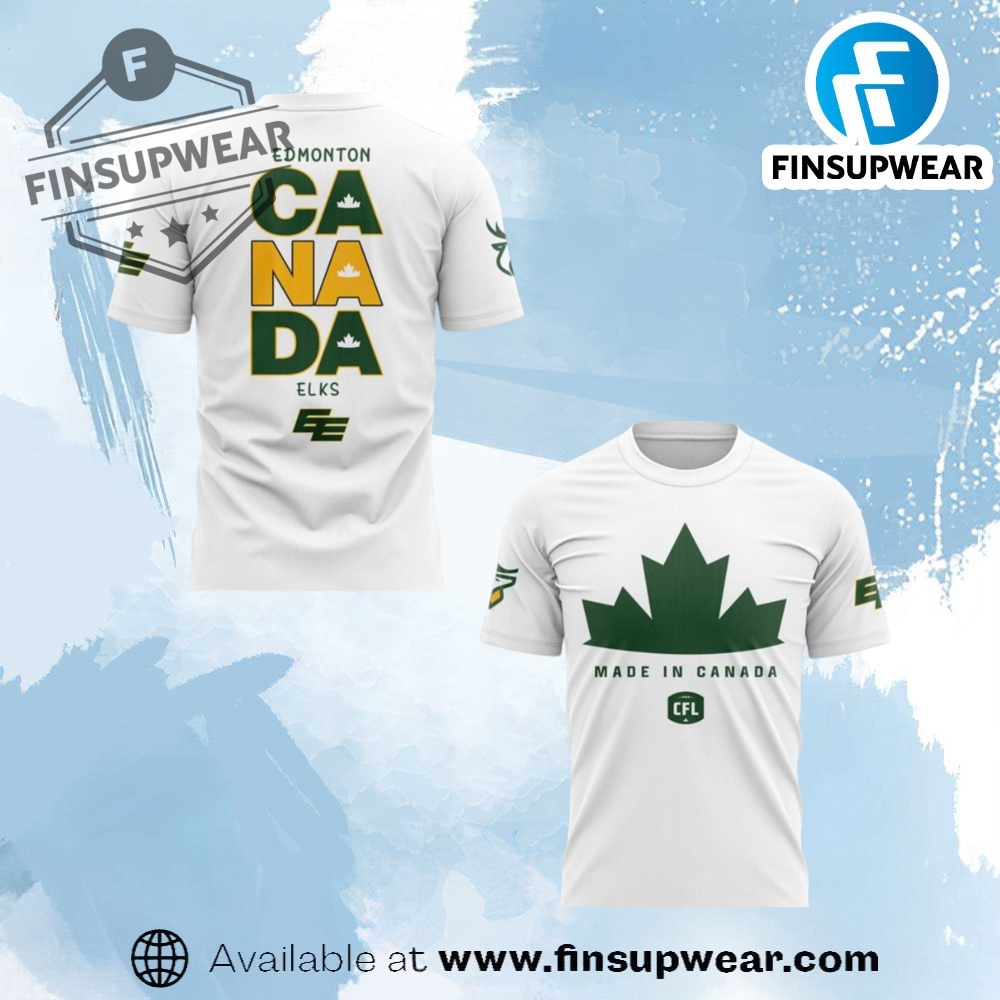 Edmonton Elks Bulletin Mens Canada Shirt finsupwear 1