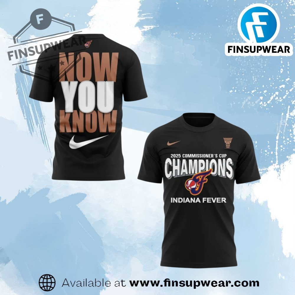 Indiana Fever 2025 Commissioners Cup Champions Special Shirt