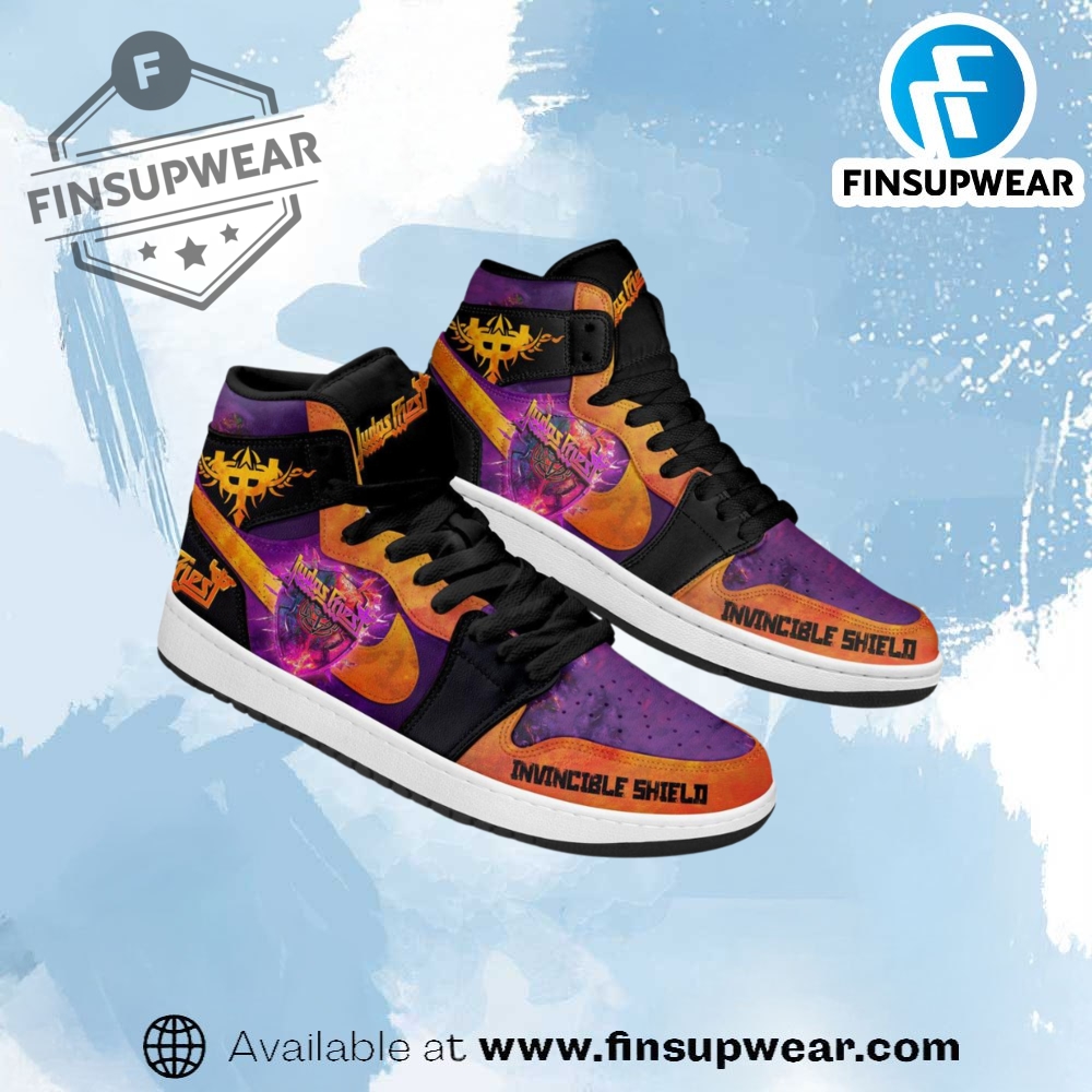 Judas Priest Invicible Shield Air Jordan 1 Shoes finsupwear 1