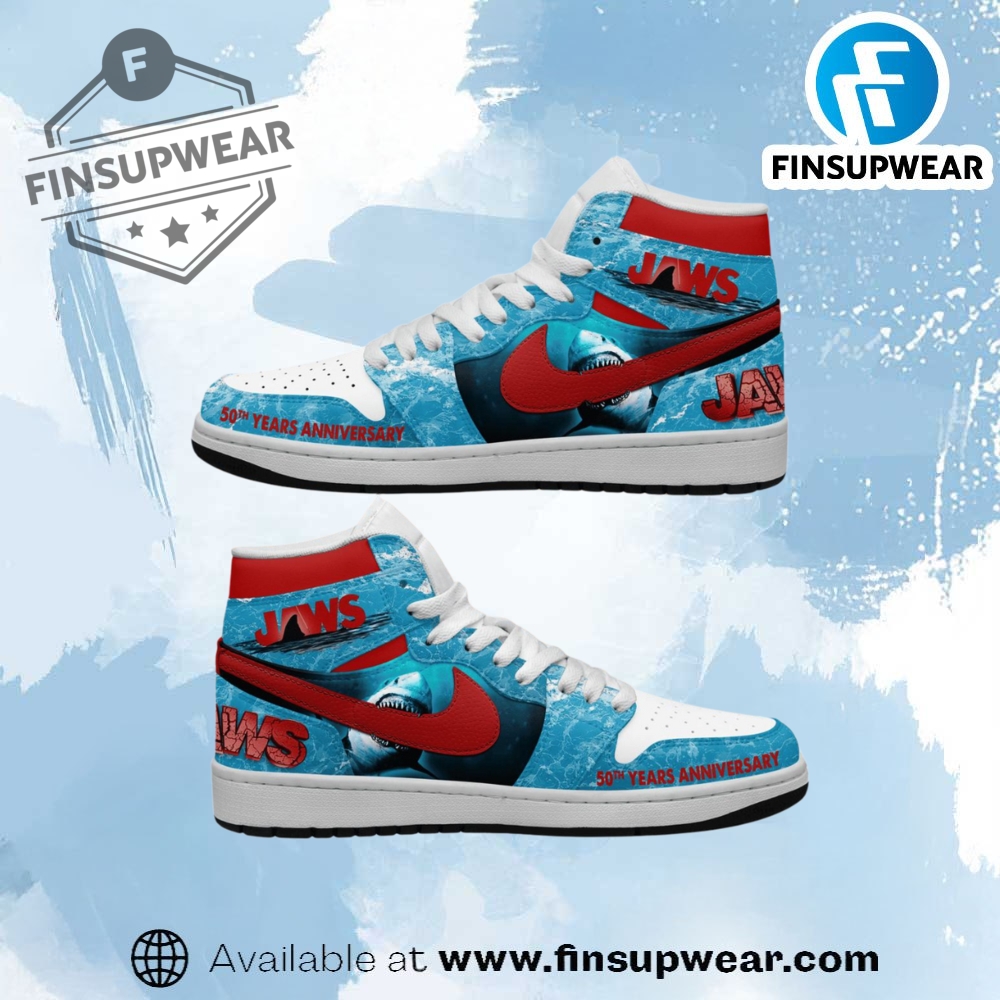 Jaws 50Th Anniversary Celebration Air Jordan 1 Shoes