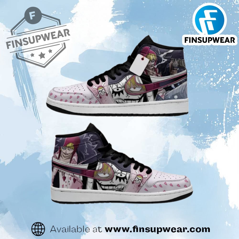 One Piece Corazon High Top Sneakers Rosinante Tribute Edition