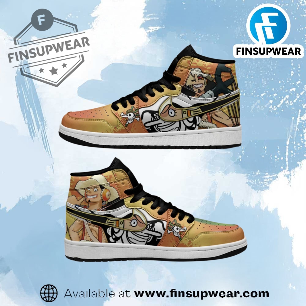 Usopp One Piece High Top For Sniper King Fans