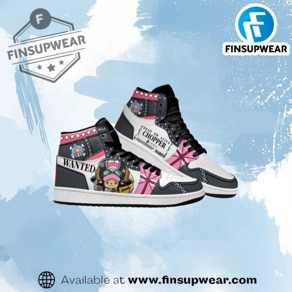 Tony Tony Chopper Anime Red Jordan High Top Shoes finsupwear 1
