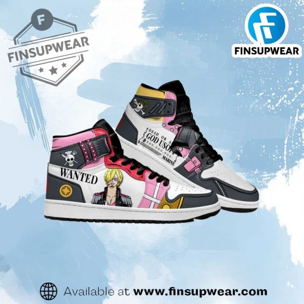 Usopp And Sanji Film Red Jordan One Piece High Top Shoes finsupwear 1