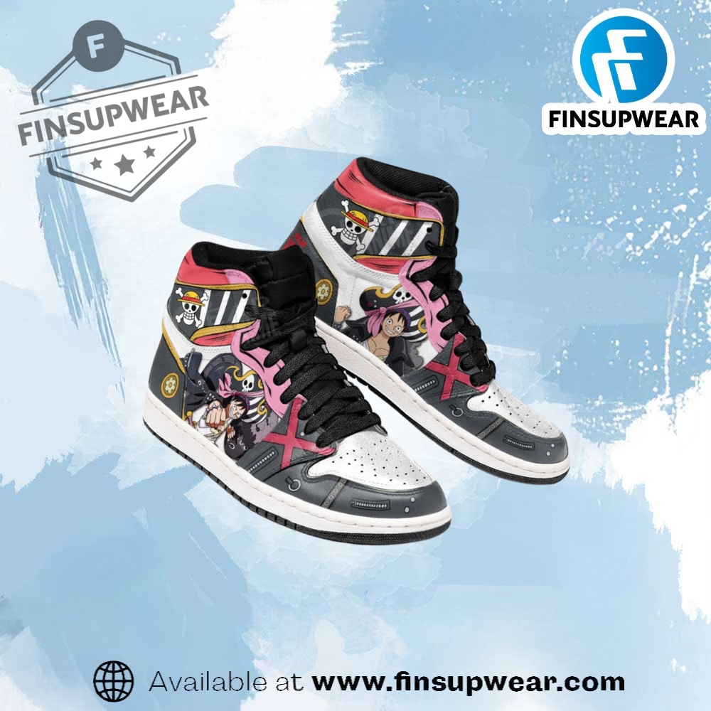 One Piece Luffy Film Red Jordan Hightop Shoes