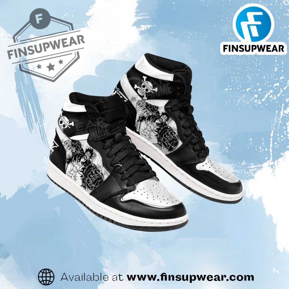 Luffy Gear 4 Manga Style Jordan High Top Shoes