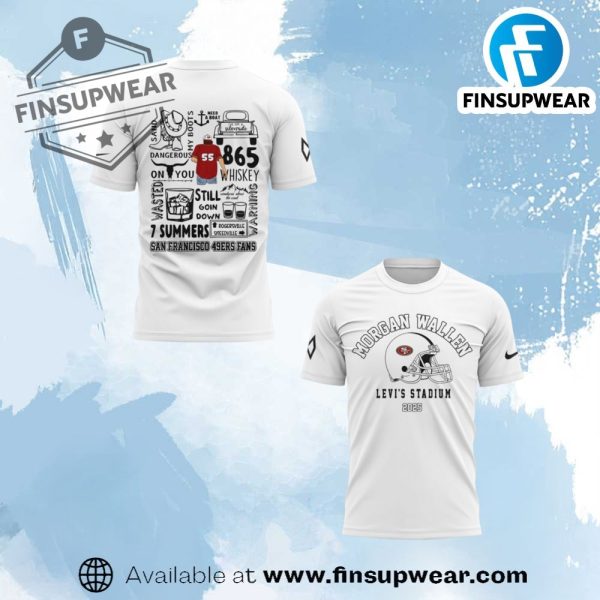 San Francisco 49Ers Nfl X Morgan Wallen Shirt finsupwear 1