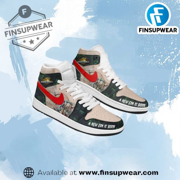 Jurassic World Rebirth 2025 Air Jordan 1 Shoes finsupwear 1