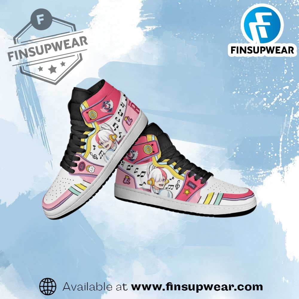 Uta Anime Red Jordan Custom Shoes finsupwear 1
