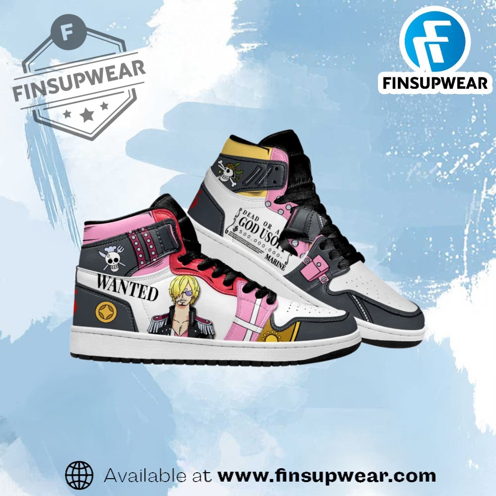 Usopp And Sanji Film Red Jordan High Top Custom Shoes