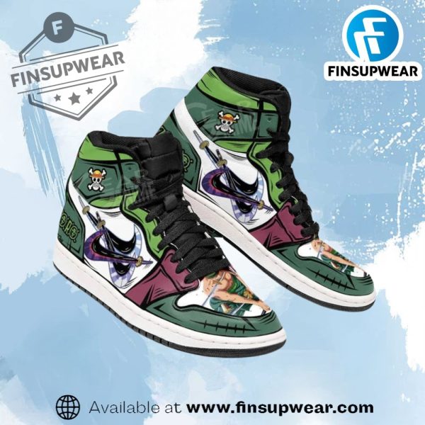 Santoryu Three Swords Roronoa Zoro Custom Shoes finsupwear 1