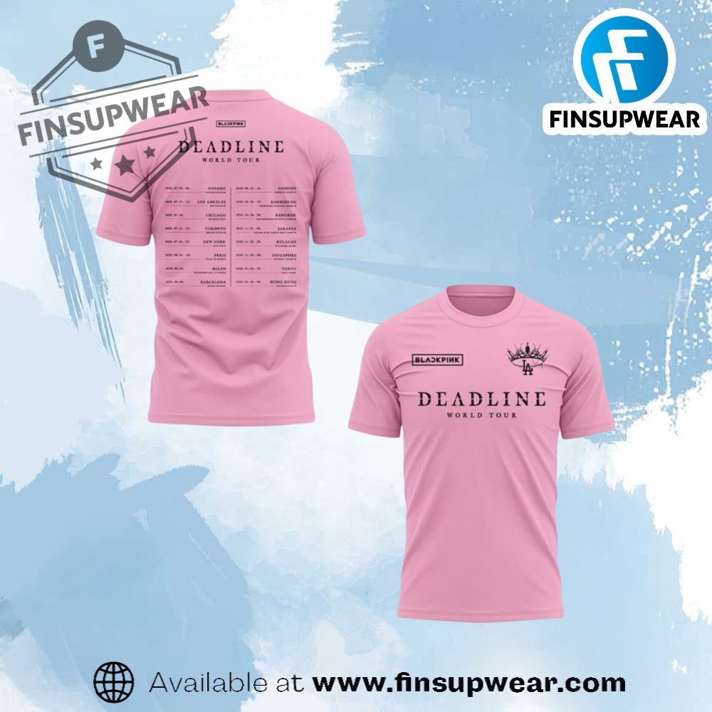 Los Angeles Dodgers X Blackpink Deadline World Tour Shirt 2025