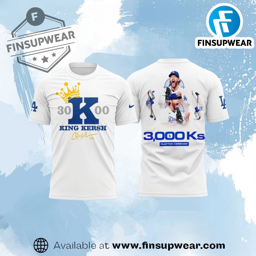 Clayton Kershaw 3000 King Kersh Signature Shirt