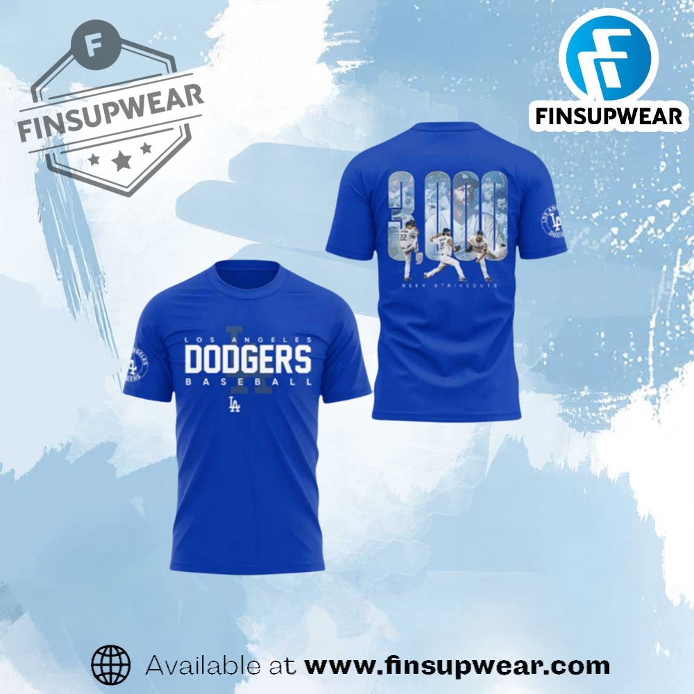 Dodgers Clayton Kershaw 3000 Strikeout Shirt 2025