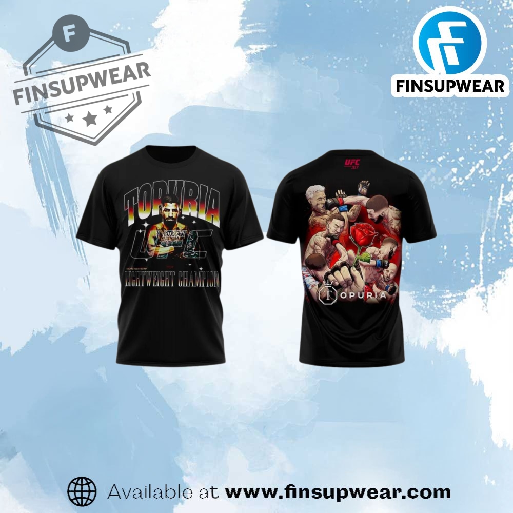 Ilia Topuria Ufc 317 World Mens Lightweight Champion Winner Shirt