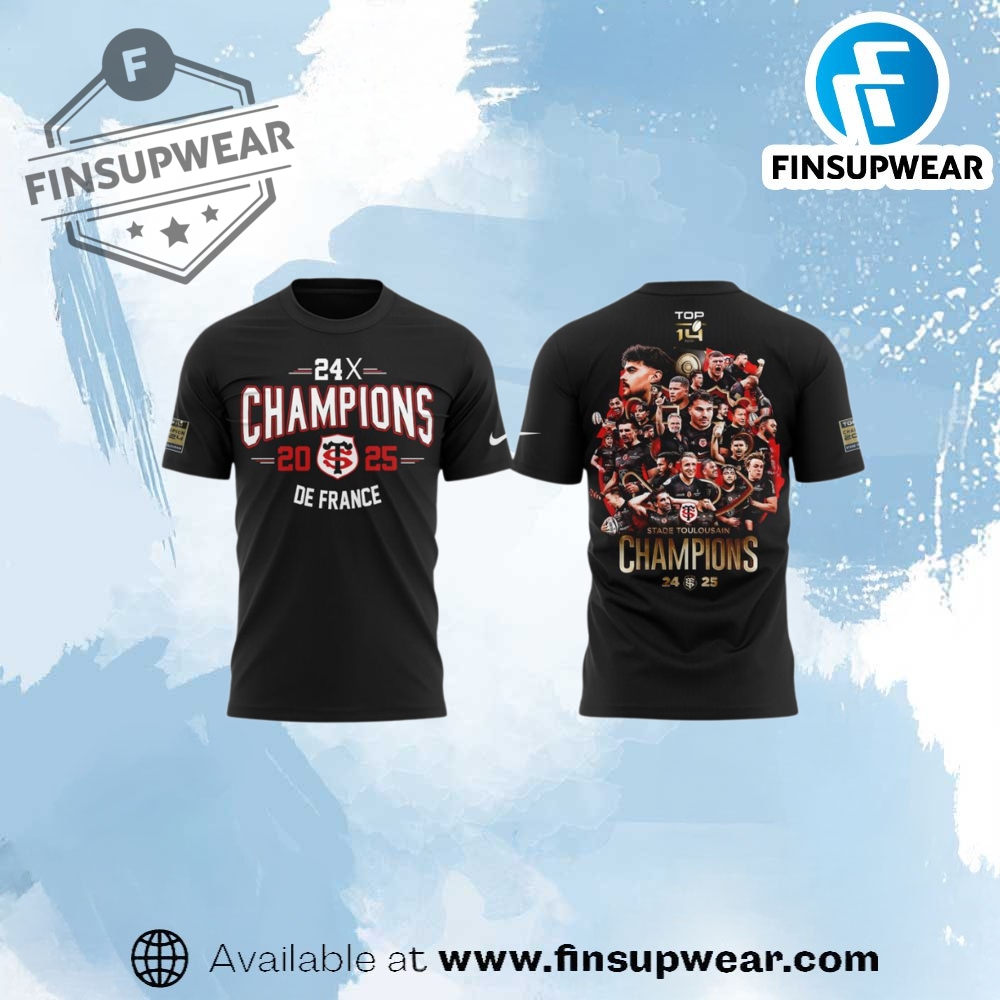 Stade Toulousain Top 14 Rugby 2025 Champions Limited Edition Shirt finsupwear 1 1