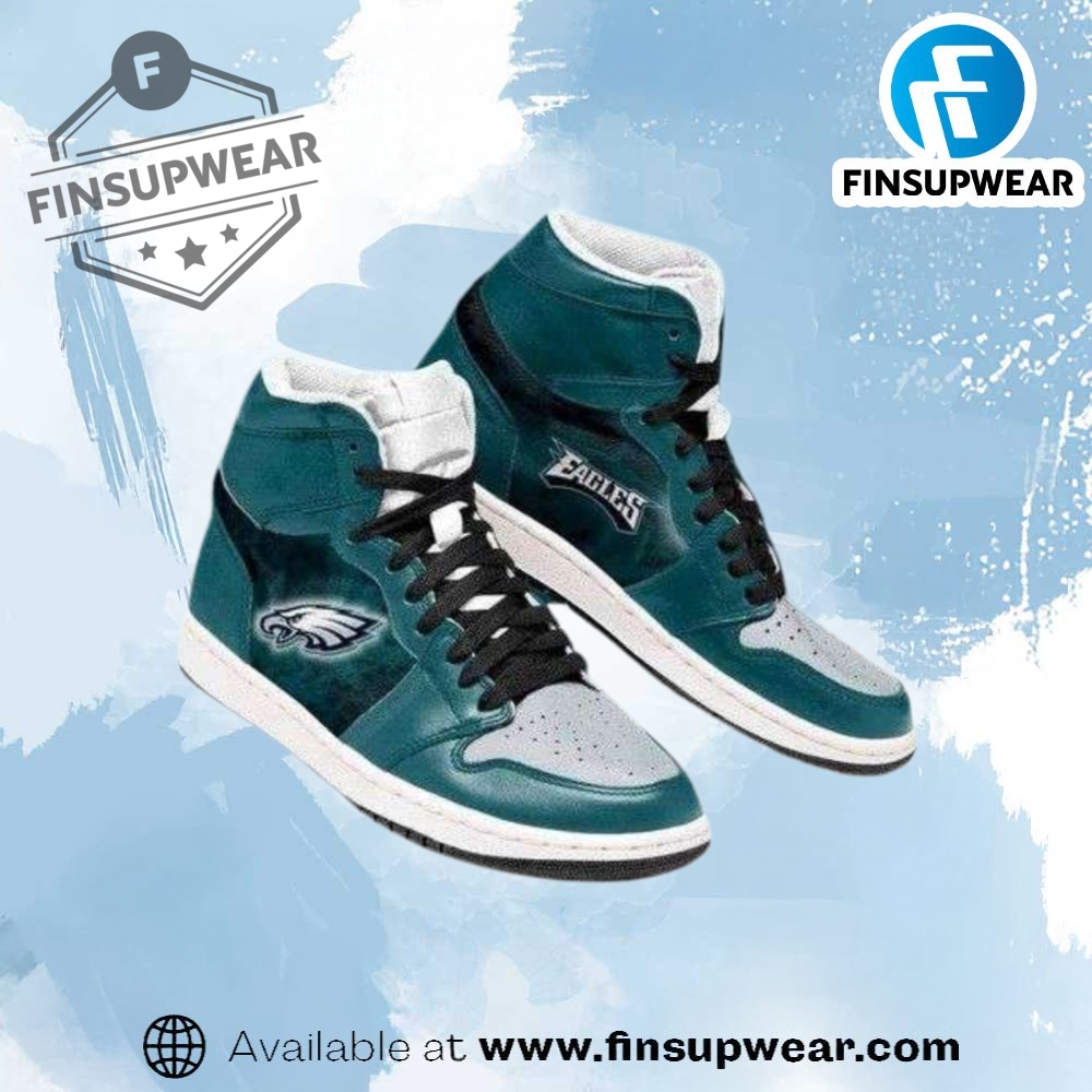 Philadelphia Eagles Nfl Air Jordan 1 Sneakers