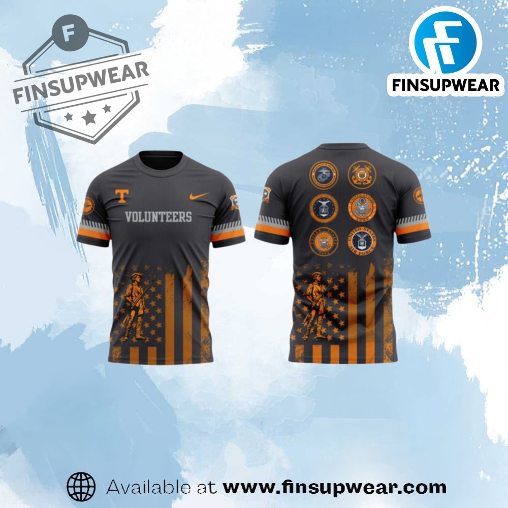 Tennessee Volunteers Military Tribute Patriotic Special Shirt