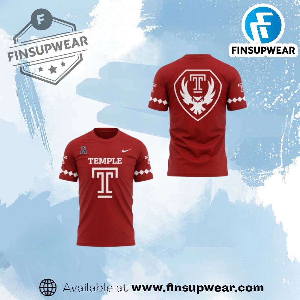 Official Temple Owls Football New 2025 Shirt