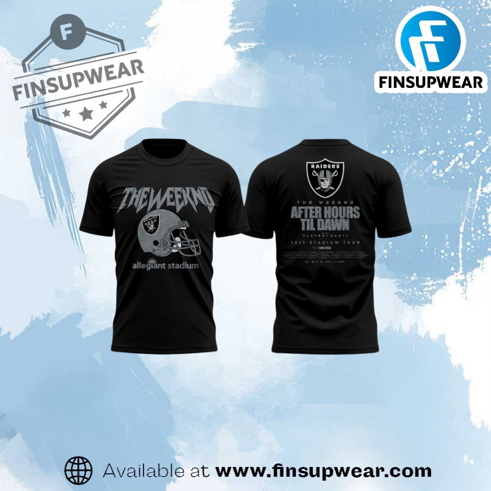 Las Vegas Raiders X The Weeknd After Hours Til Dawn 2025 Shirt finsupwear 1
