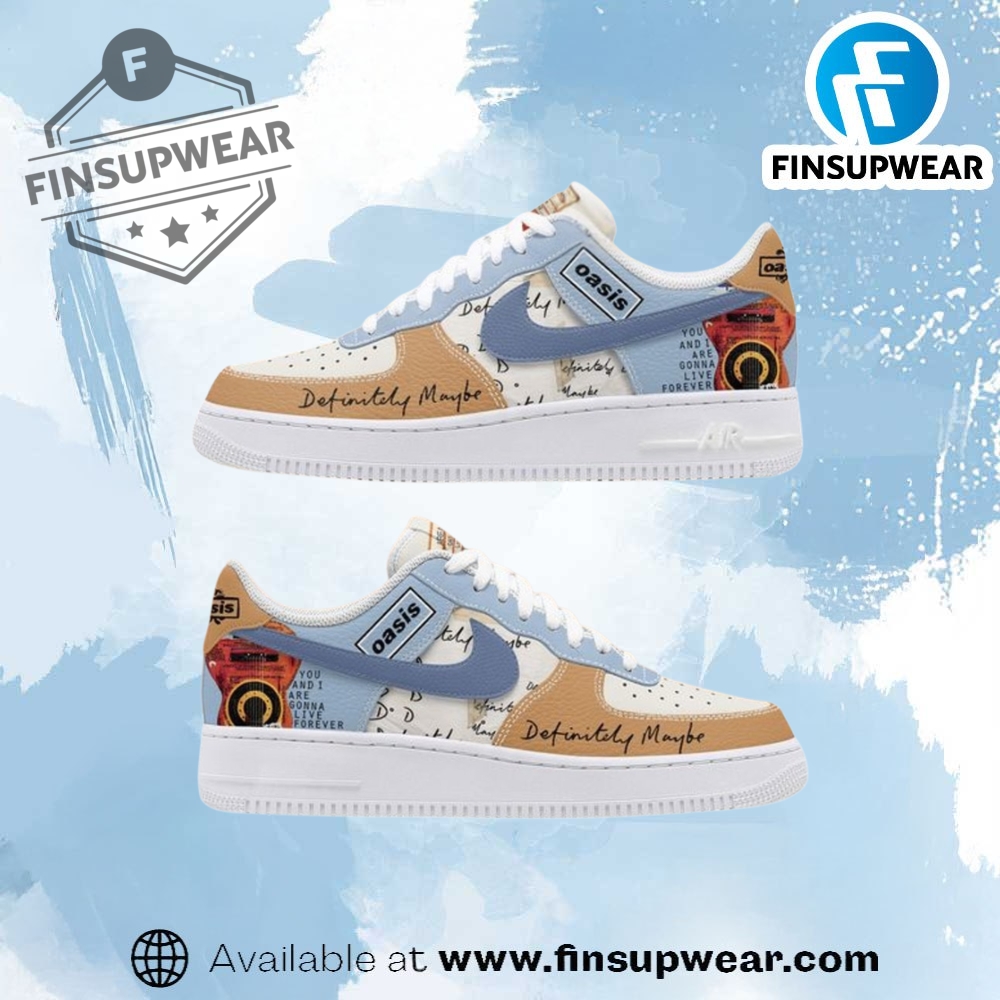 Oasis Definitely Maybe Limited Edition Air Force 1 Shoes