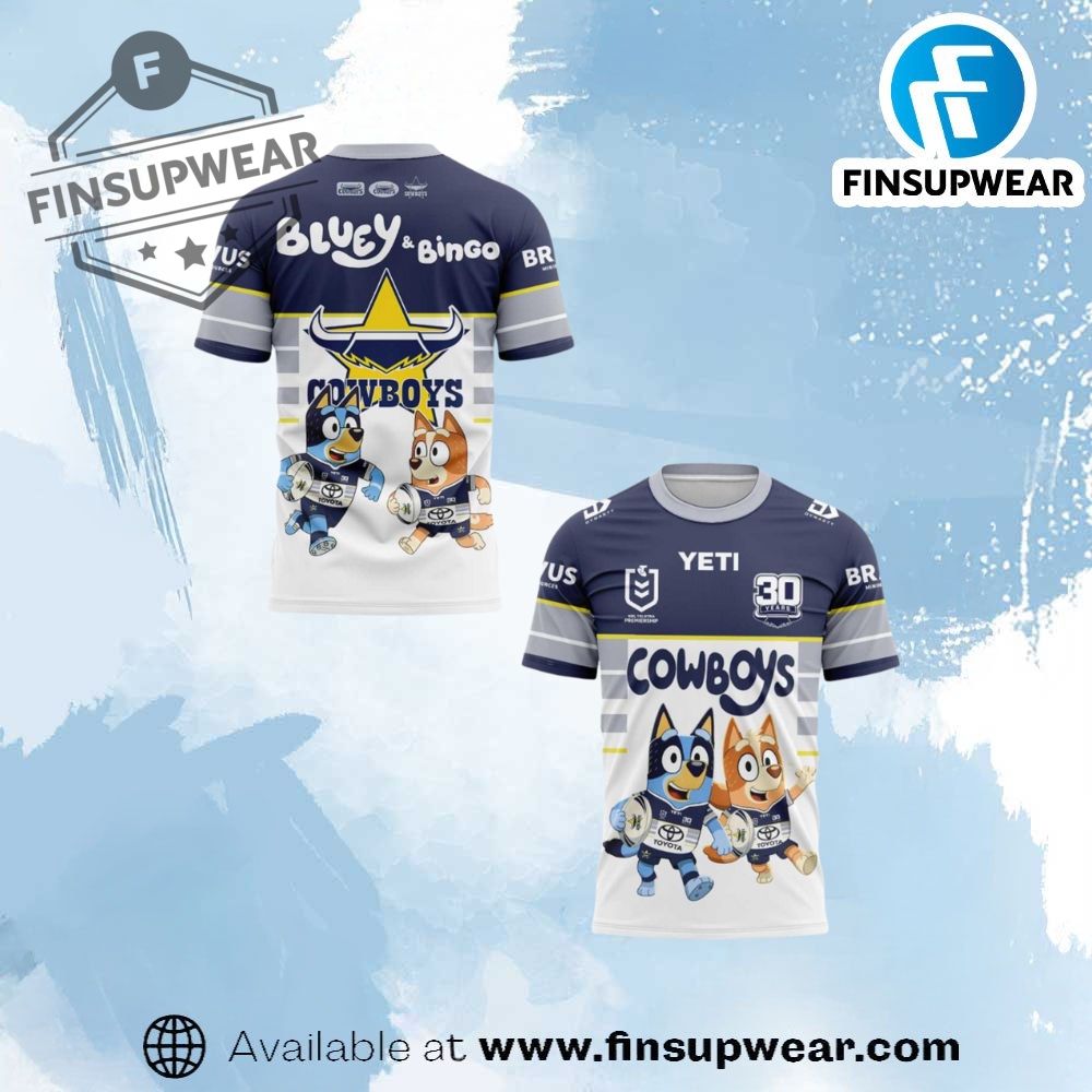Nq Cowboys Bluey And Bingo Limited Edition Shirt finsupwear 1