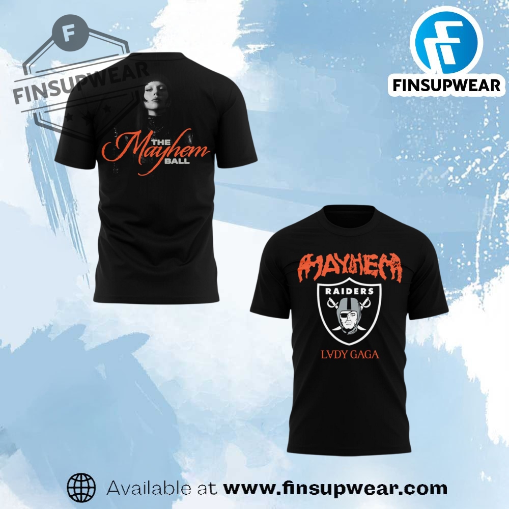 Lady Gaga Las Vegas Raiders The Mayhem Ball Tour 2025 Shirt