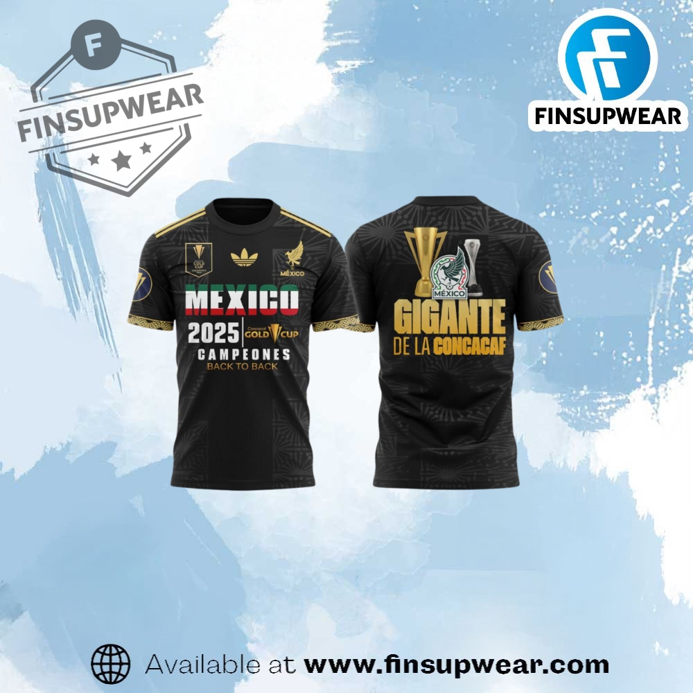 Mexico National Team Concacaf Gold Cup 2025 Champions Shirt
