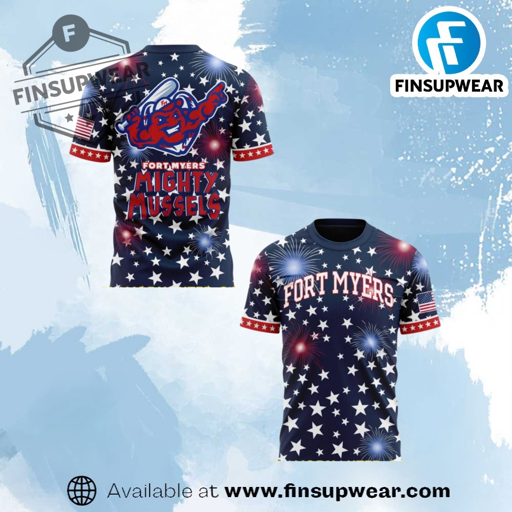 Fort Myers Mighty Mussels Independence Day 2025 Shirt