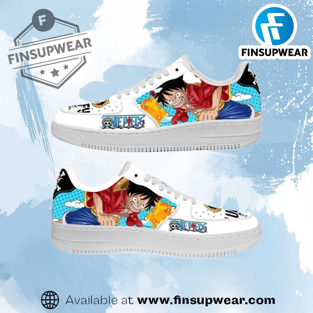 Luffy Fire Fist Air Force 1 Sneakers