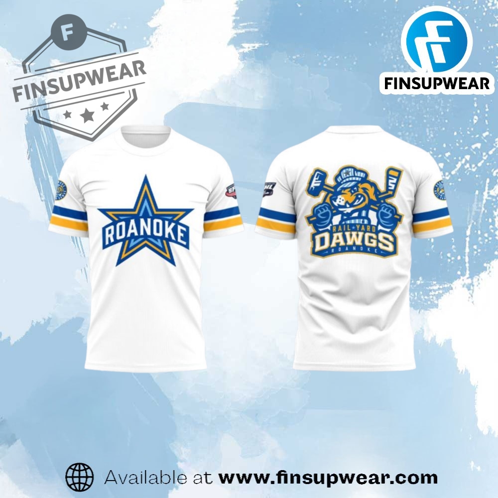 Roanoke Rail Yard Dawgs Sphl White Shirt