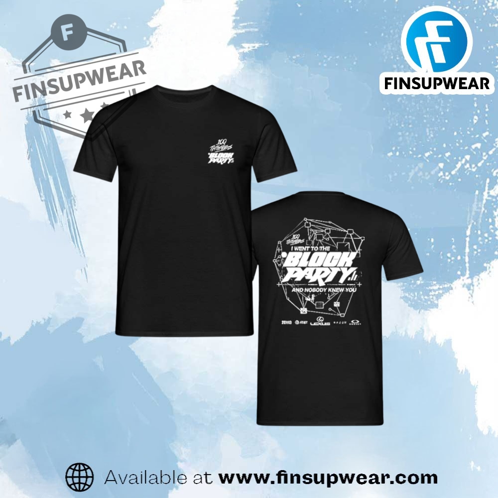 Official 100 Thieves Summer Block Party Merch Shirt