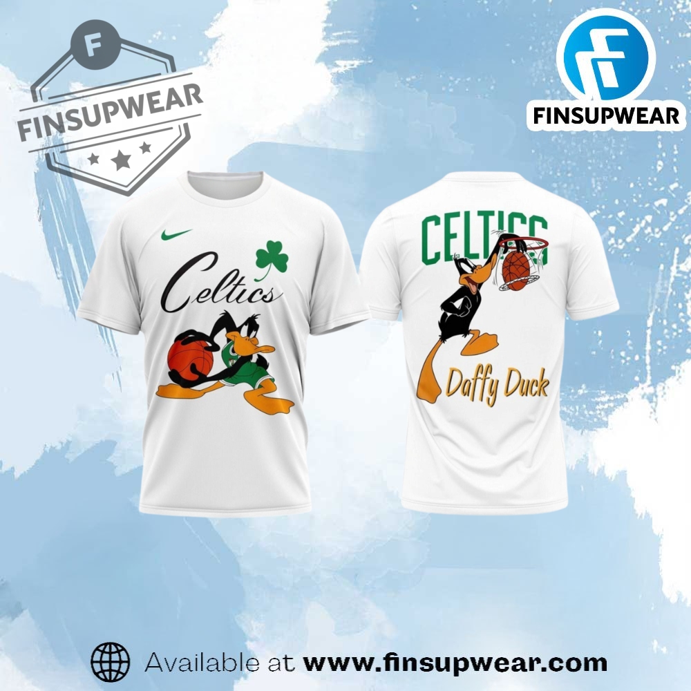 Boston Celtics X Daffy Duck Shirt finsupwear 1