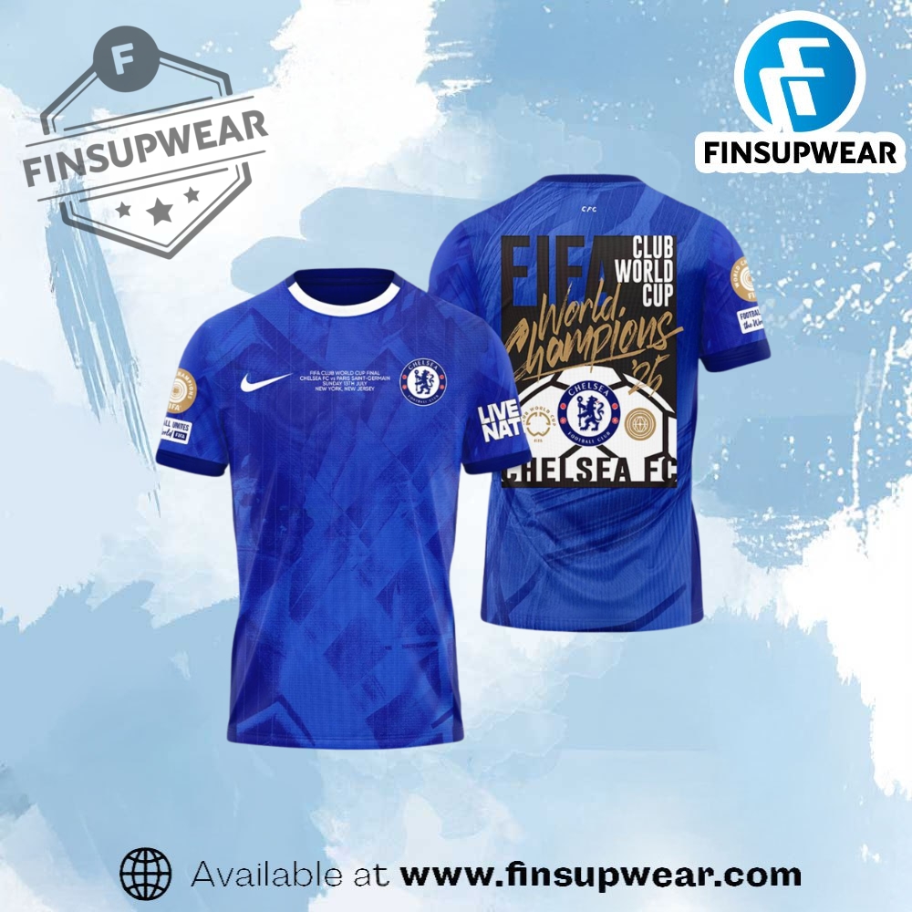 Chelsea Fc Fifa Club World Cup Champions 2025 3D Shirt Ver 1