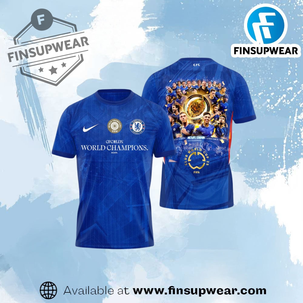 Chelsea Fc Fifa Club World Cup Champions 2025 3D Shirt Ver 2