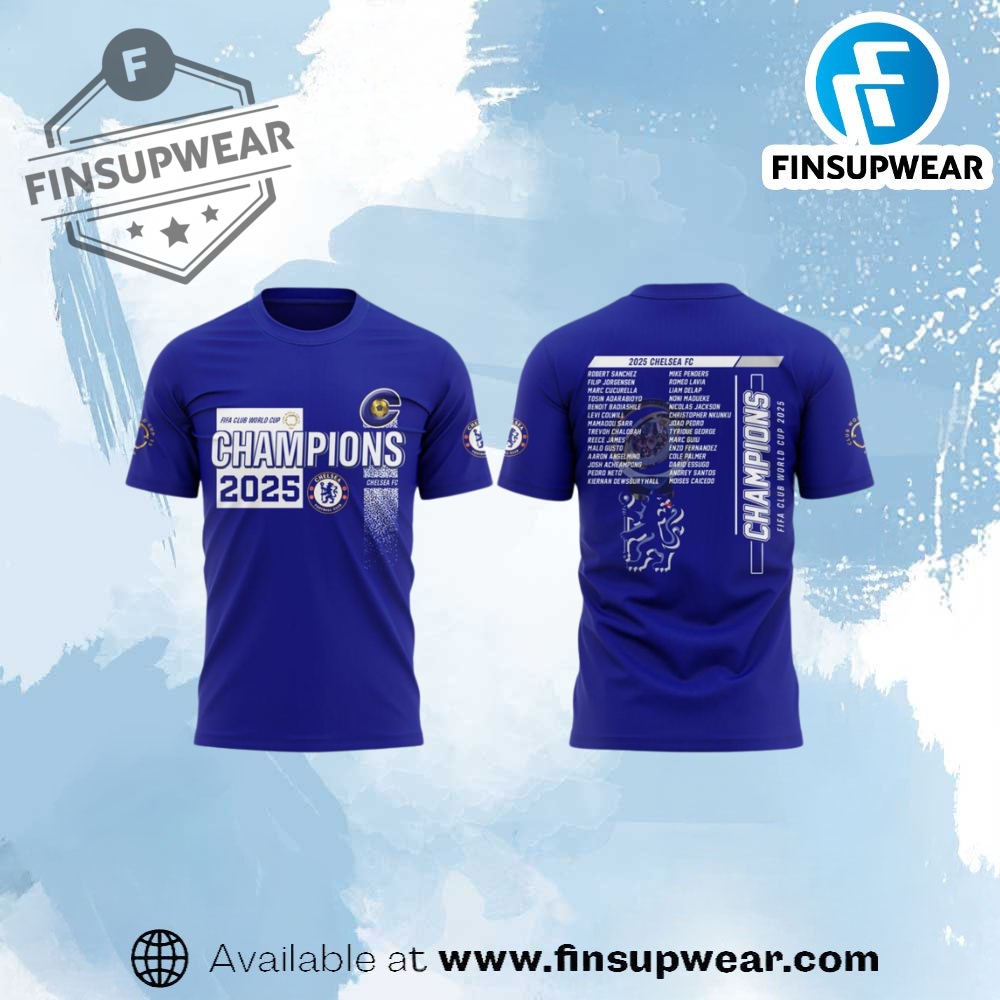 Chelsea Fifa Club World Cup Champions 2025 3D Shirt Ver 3