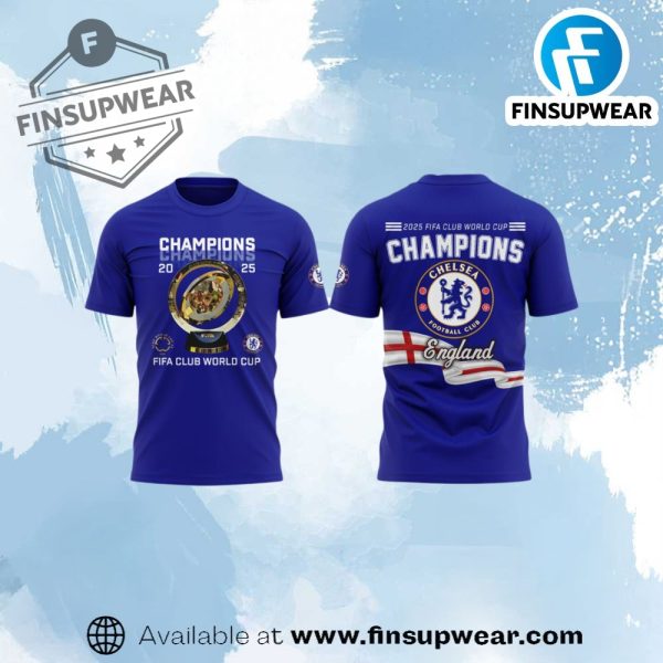 Chelsea Fifa Club World Cup Champions 2025 3D Shirt Ver 4 finsupwear 1