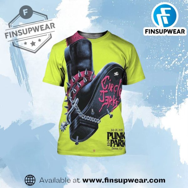 Circle Jerks Music Poster In Denver Co At Punk In The Park On July 20 2025 Shirt finsupwear 1