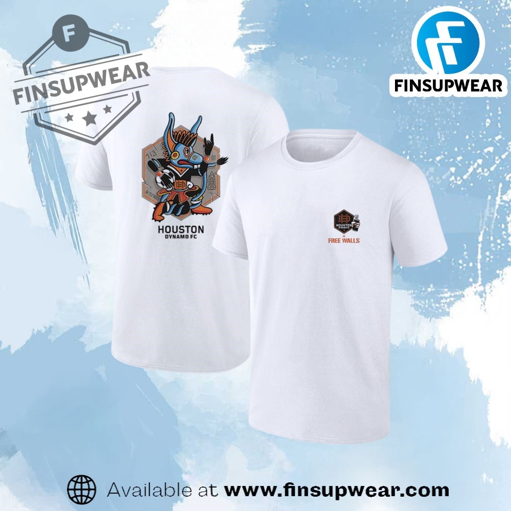 Houston Dynamo Fc X Free Walls Htown Collection Hexagon Shirt