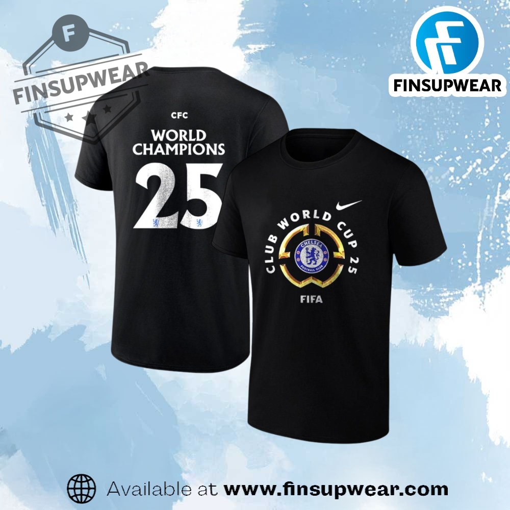 Chelsea Fc Fifa Club World Tour Champions 2025 Logo Shirt