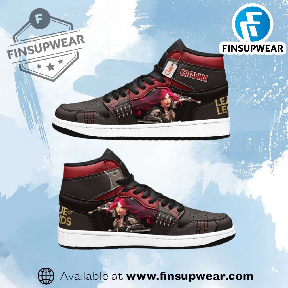 Katarina Lol Game Jordan 1 Sneakers