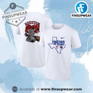 Texas Rangers Houston Astros Together For Texas Skeleton City Skyline Shirt finsupwear 1