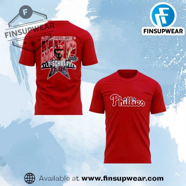 Philadelphia Phillies Kyle Schwarber Is The 2025 Mlb Allstar Game Mvp Red Shirt finsupwear 1