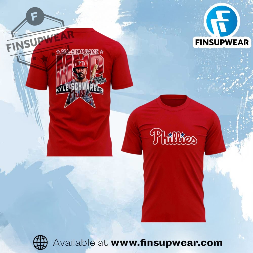 Philadelphia Phillies Kyle Schwarber Is The 2025 Mlb Allstar Game Mvp Red Shirt 1 Philadelphia Phillies Kyle Schwarber Is The 2025 MLB All-Star Game MVP Red Shirt