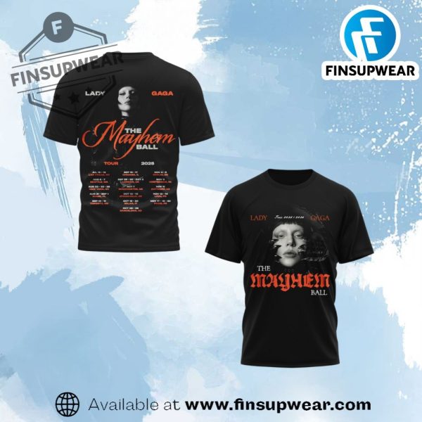 Lady Gaga The Mayhem Ball Tour 20252026 Special Shirt finsupwear 1