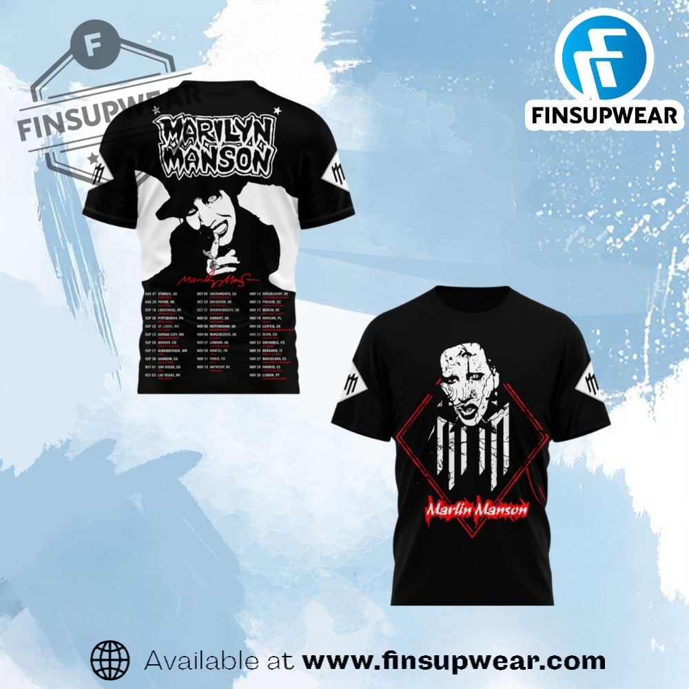 Marilyn Manson 2025 World Tour Limited Edition Shirt 1 Marilyn Manson 2025 World Tour Limited Edition Shirt