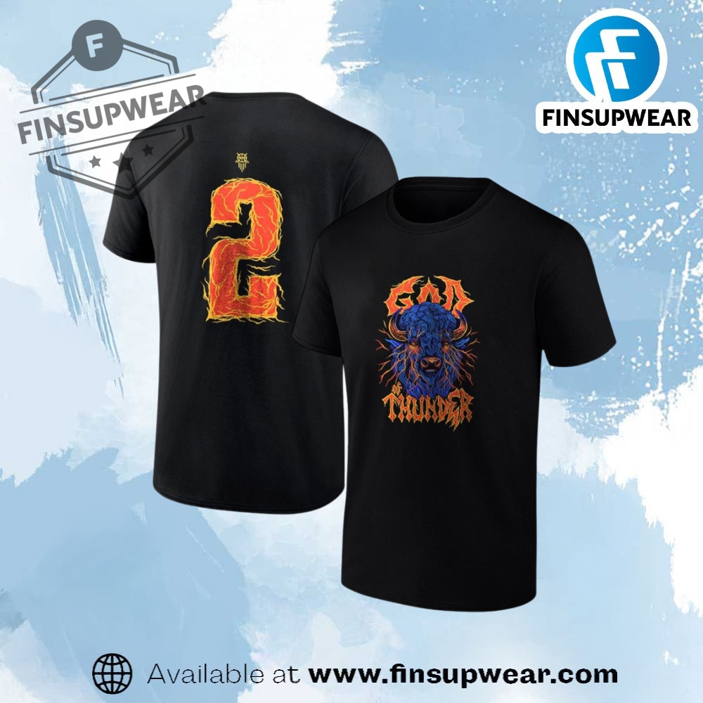 Oklahoma City Thunders God Of Thunder Bison Mascot Shirt